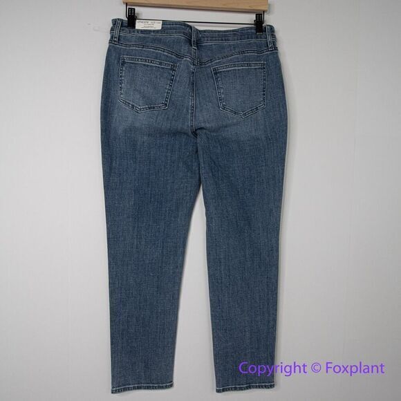 New! Chico's so slimming girlfriend slim leg ankle jeans diamond, size 10R - Picture 7 of 13